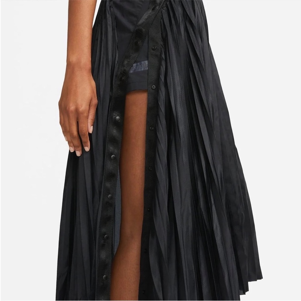 Sacai Midi Skirt with Nike Shorts